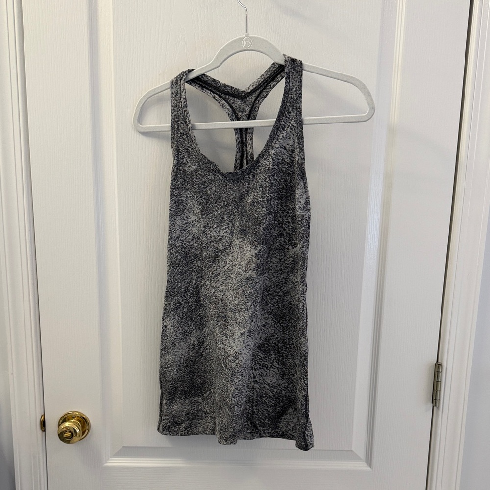 lululemon athletica Black and Gray Tank Top